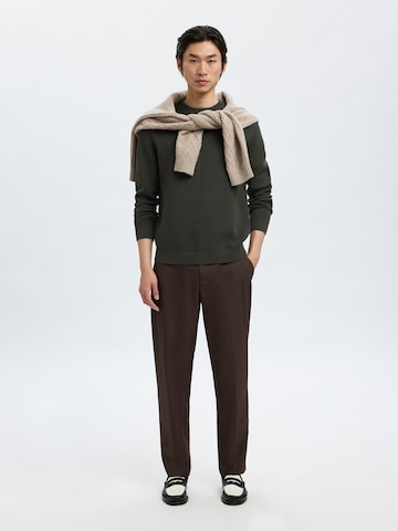 Pull-over 'SLHDANE' SELECTED en vert
