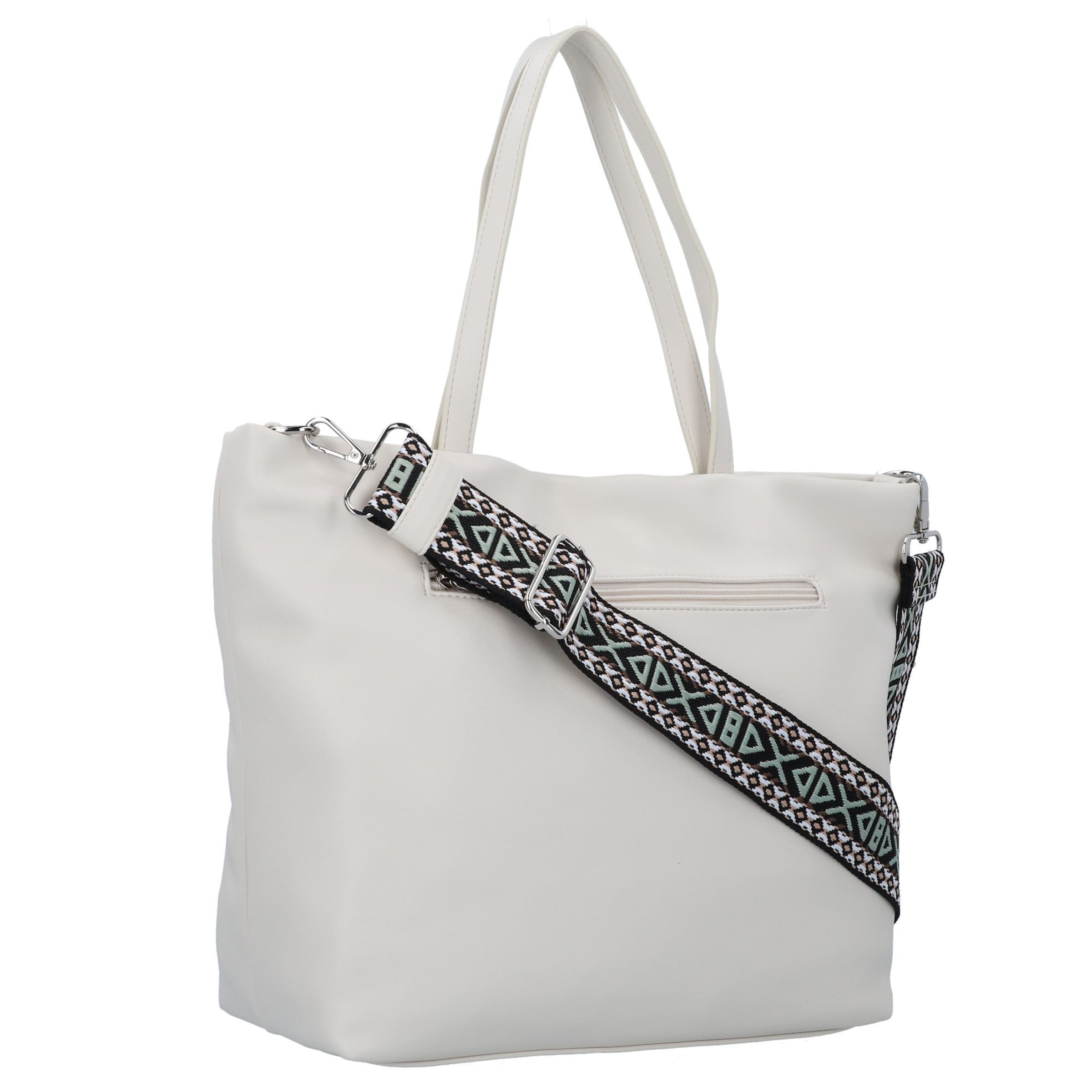 TOM TAILOR Schultertasche 'Palina' in Weiß