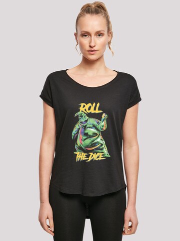 F4NT4STIC T-Shirt 'The Nightmare Before Christmas Oogie Boogie Roll The Dice' in Schwarz: Vorderseite