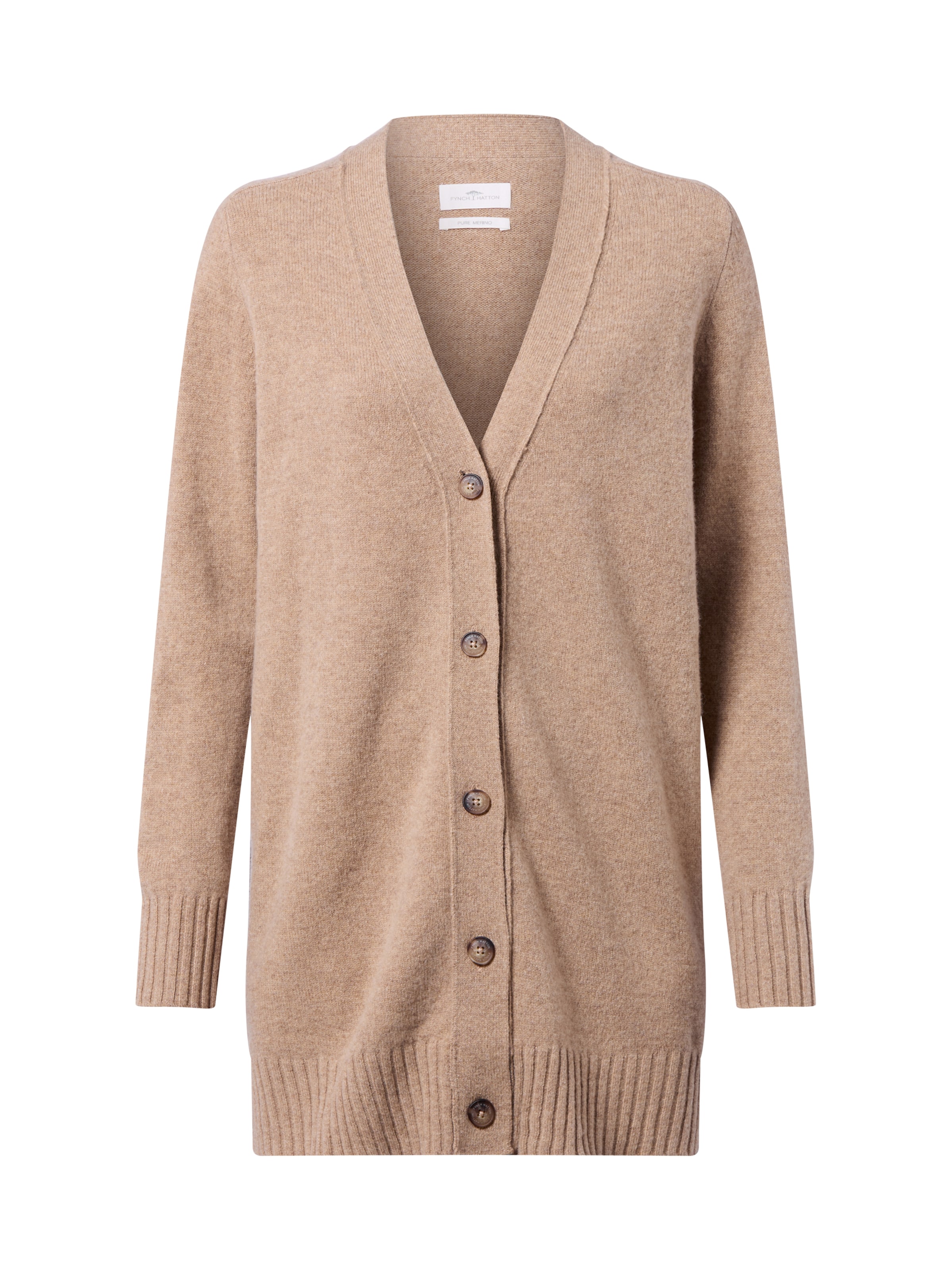 FYNCH-HATTON Strickjacke in Beige: Vorderseite