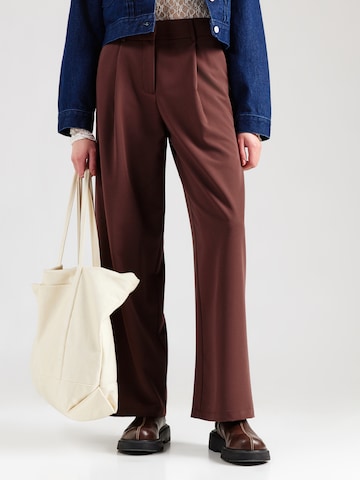 studioselectLoosefit Hlače s naborima 'Elsa' - smeđa boja: prednji dio