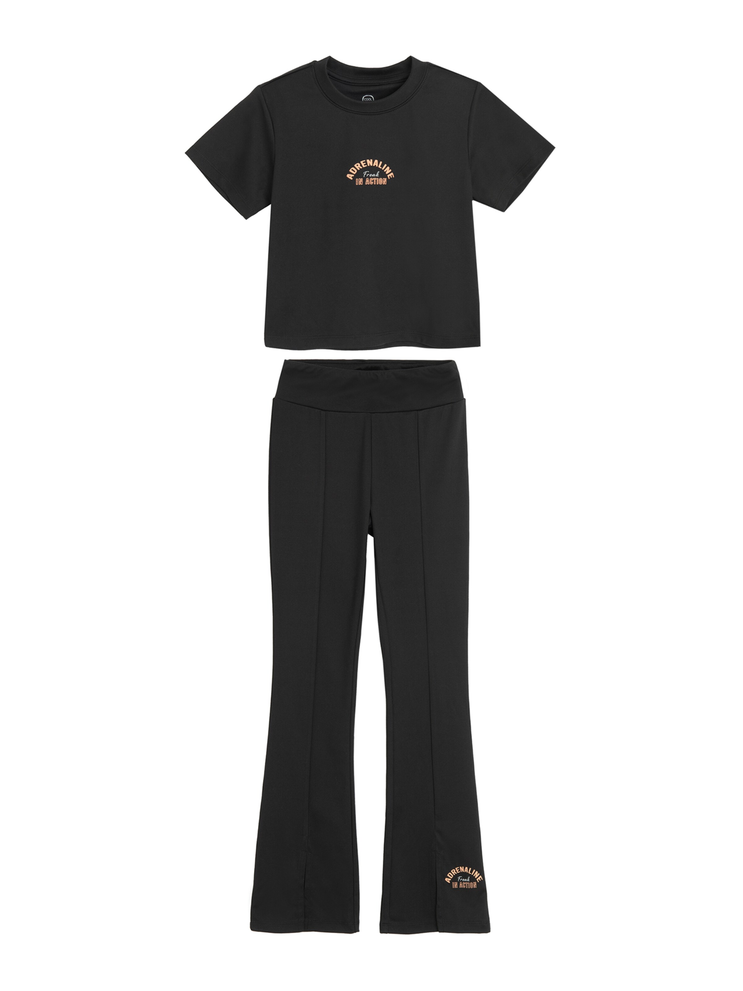 Cool Club Set in Schwarz: Vorderseite