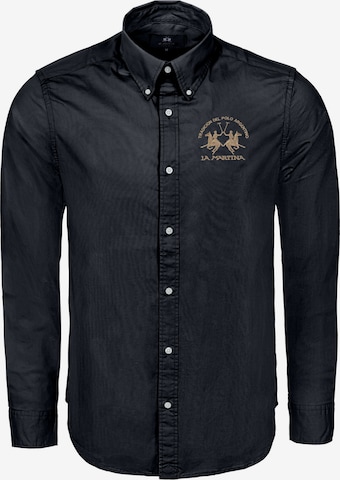 Camicia di La Martina in blu: frontale