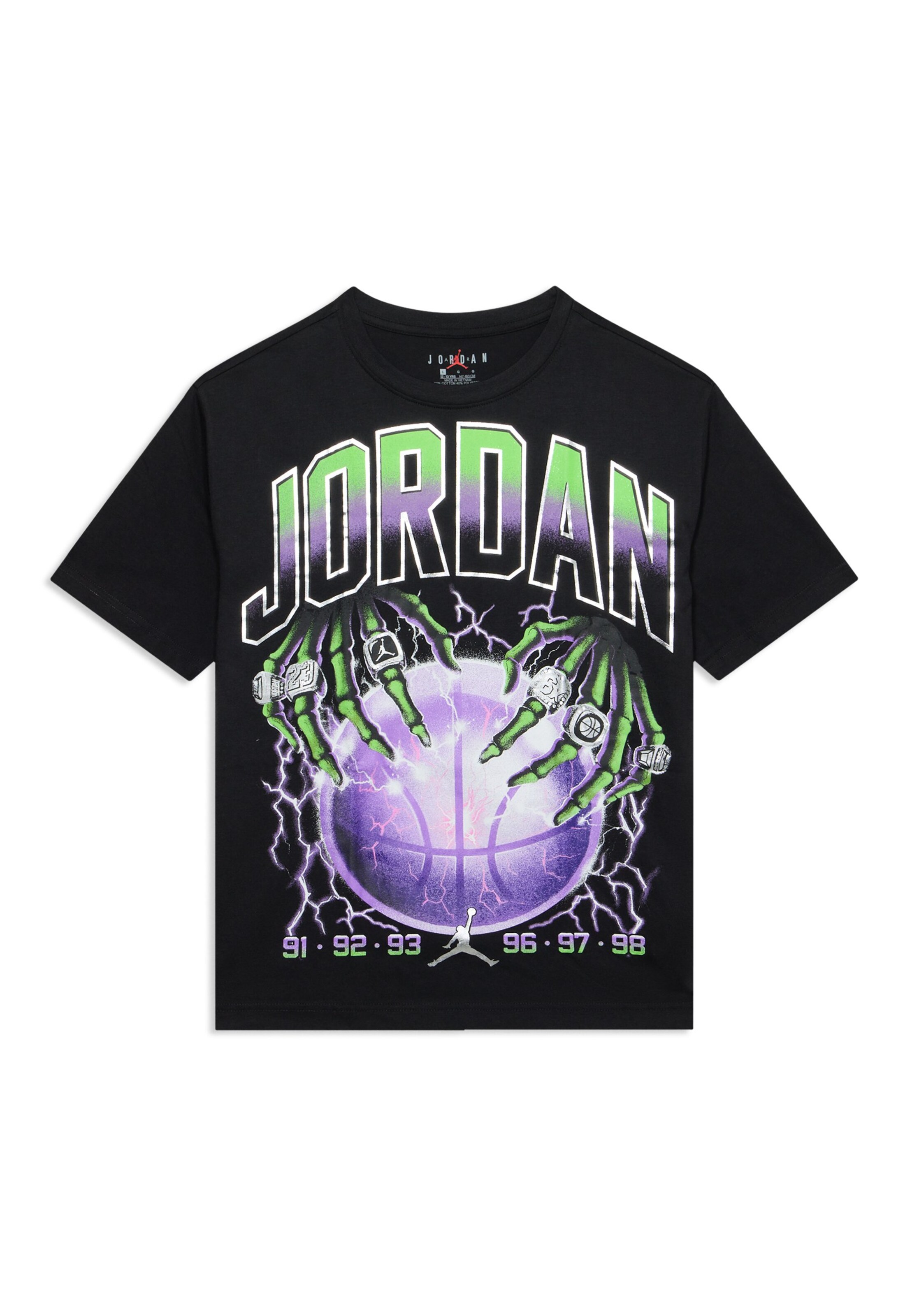 Jordan Shirt 'SHOCK AND AHHH' in Black: front