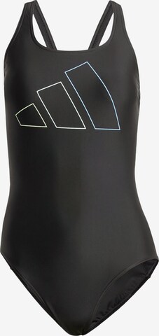 Maillot de bain sport ADIDAS PERFORMANCE en noir : devant