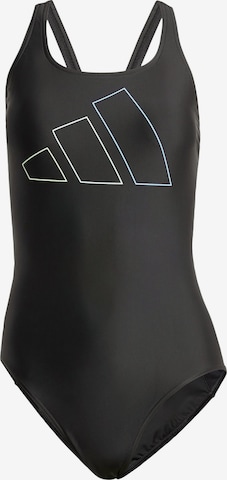 juoda ADIDAS PERFORMANCE Biustjė Sportinis maudymosi kostiumėlis: priekis