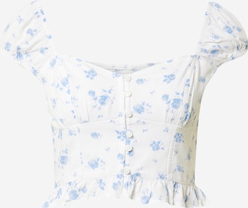 HOLLISTER - Blusa en blanco: frente