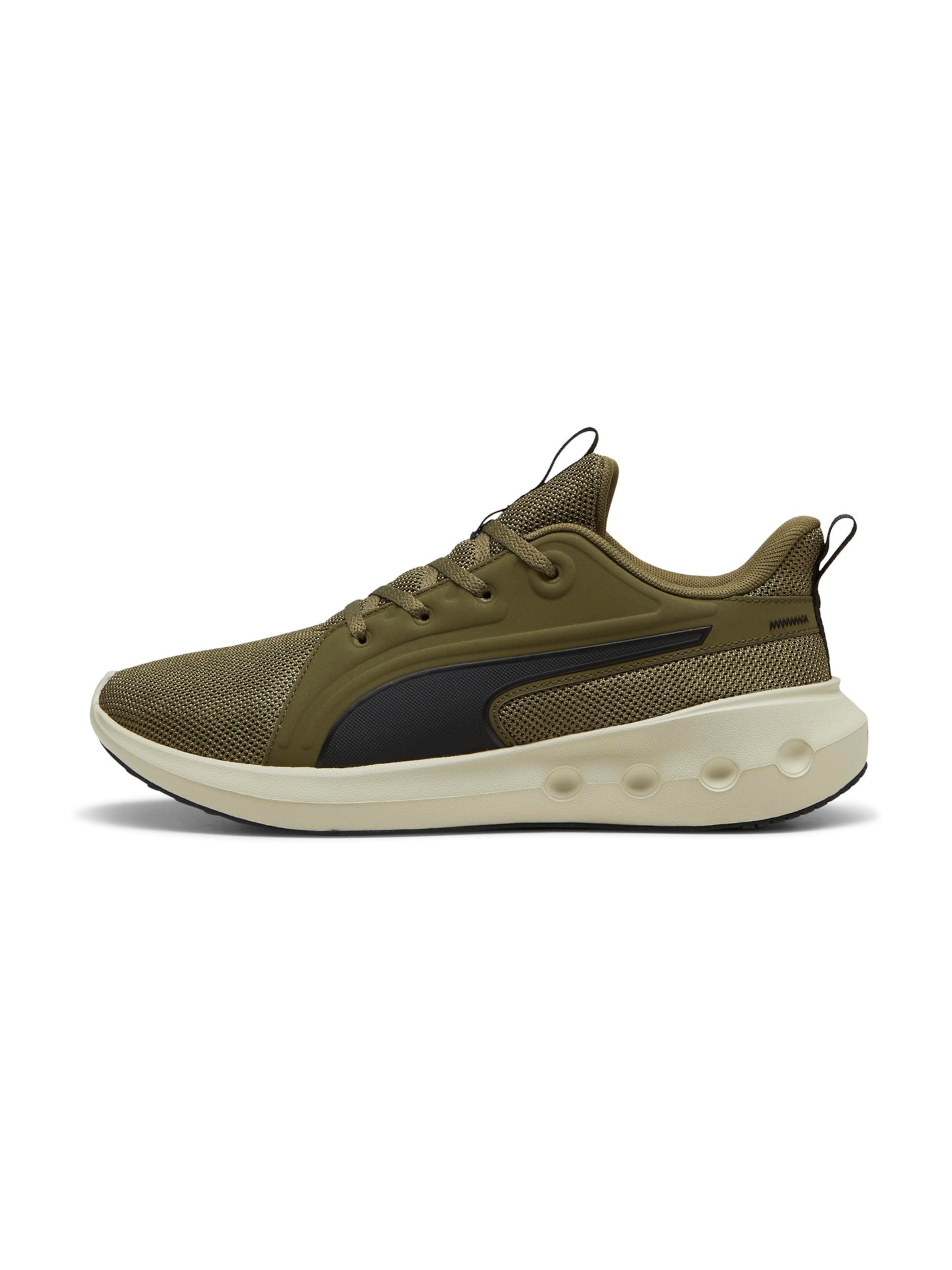 Army green puma shoes sales