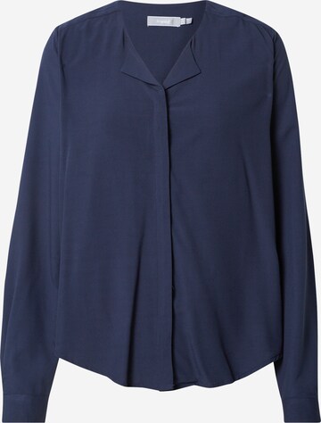 Fransa Blouse 'Hazavisk' in Blauw: voorkant