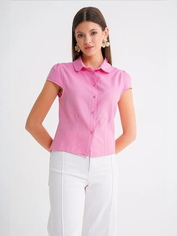 MixRay Blouse in Pink: front