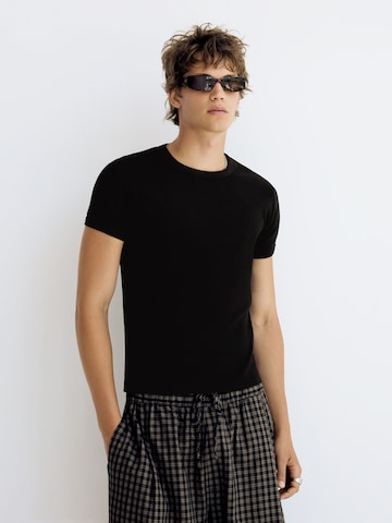Bershka Shirt in Black: front