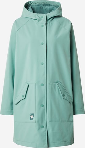 Blutsgeschwister Toiminnallinen takki 'Softfriese' värissä vihreä: etupuoli