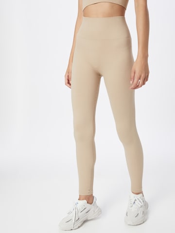 Skinny Leggings 'SAHANA' The Jogg Concept en beige : devant