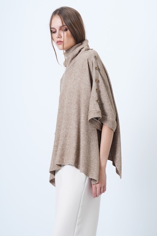 Trend Alaçatı Stili Maxi svetr – béžová