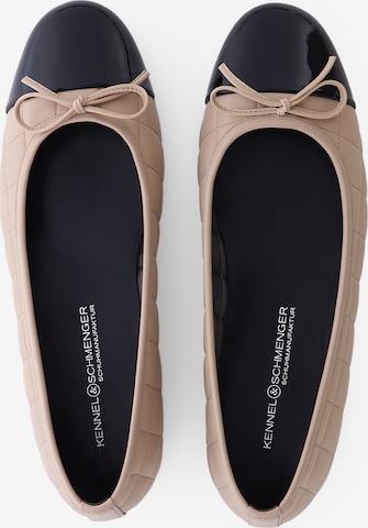 Kennel & Schmenger Ballet Flats 'JOY' in Beige