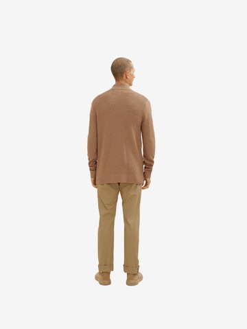 TOM TAILOR Knit cardigan in Brown