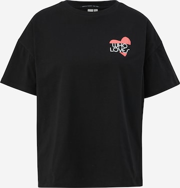 QS - Camisa em preto: frente