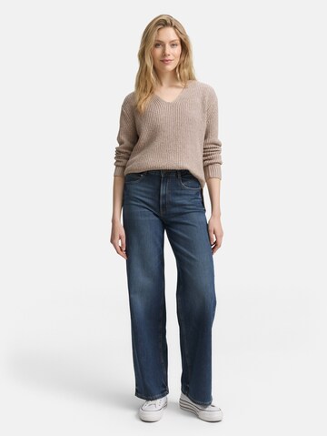 TOM TAILOR Sweater in Brown