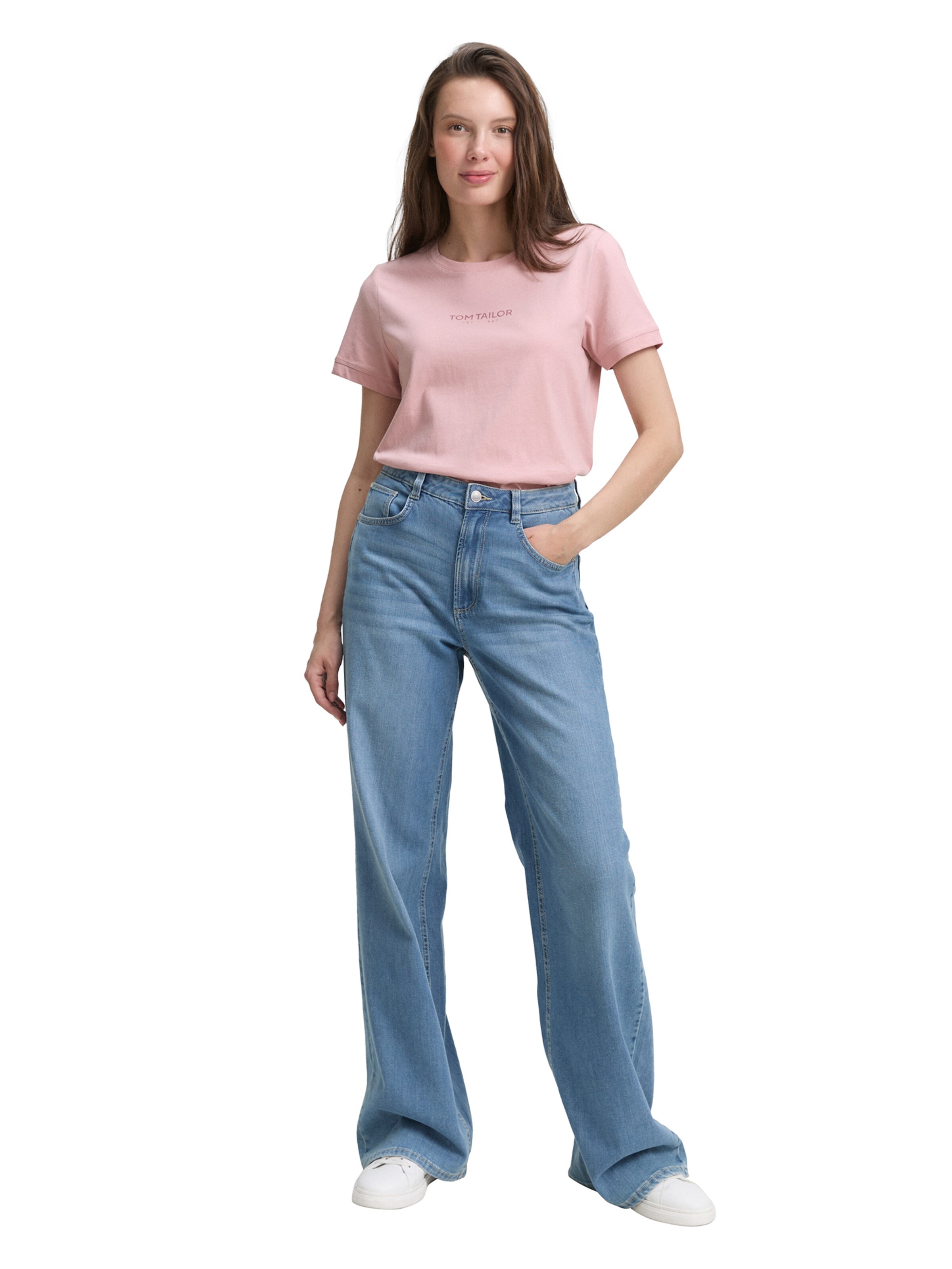 TOM TAILOR Футболка в Ярко-розовый