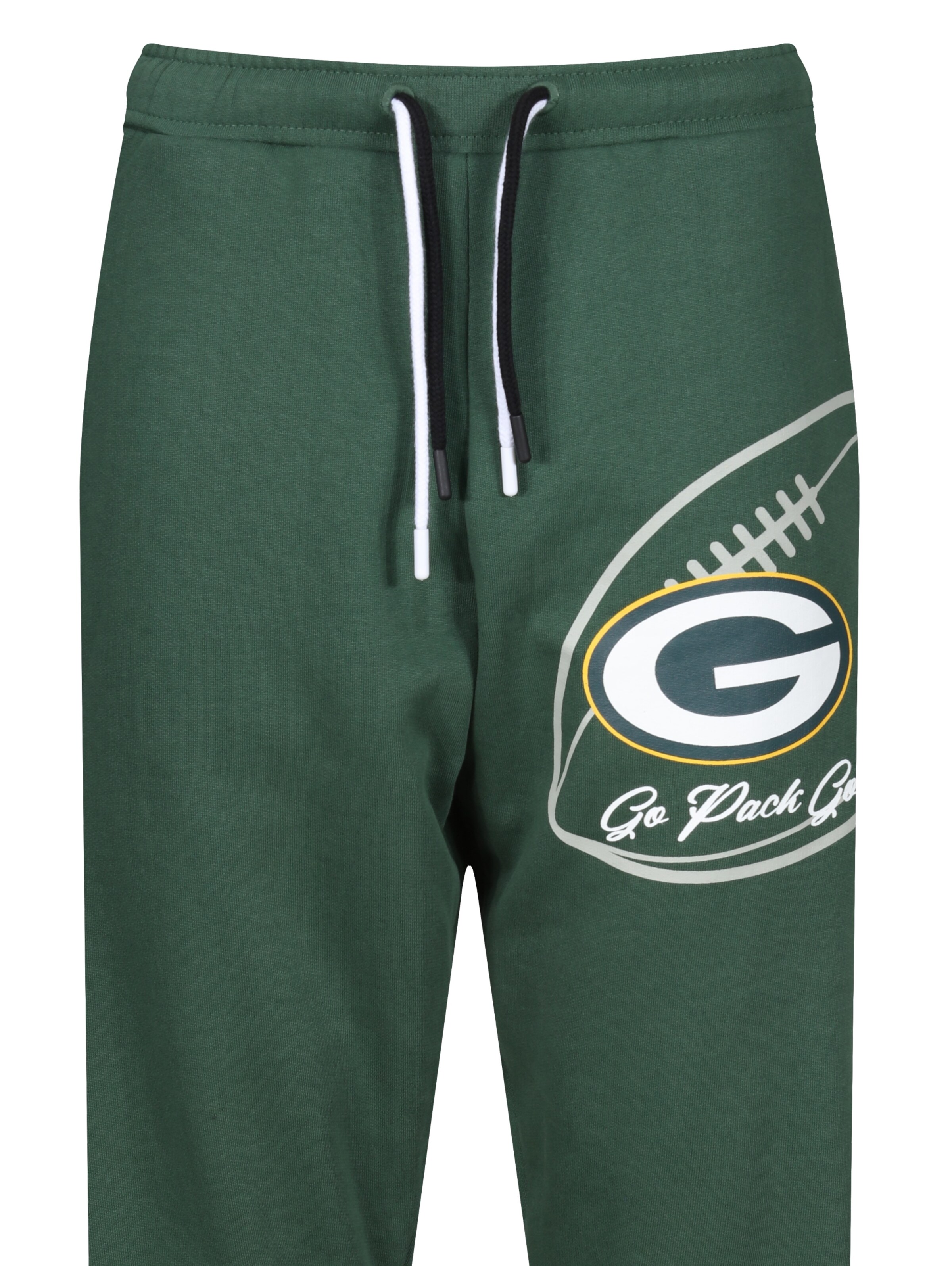 Recovered Tapered Trousers 'NFL Packers Go Pack Go' in Green