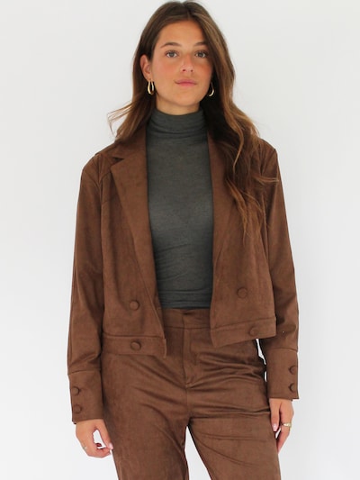 Honnête Atelier Between-Season Jacket 'Michelle' in Dark brown, Item view