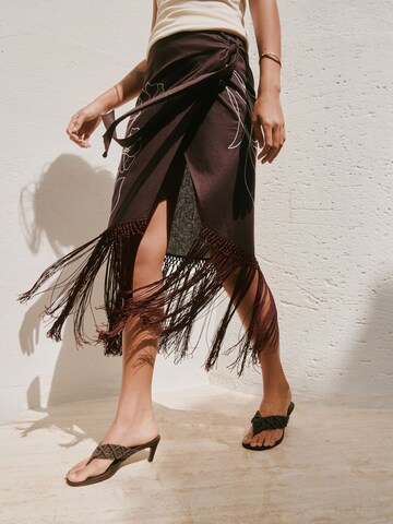 Next Skirt in Brown: front