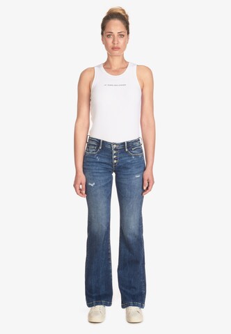 Le Temps Des Cerises Regular Jeans 'FLARE' in Blauw