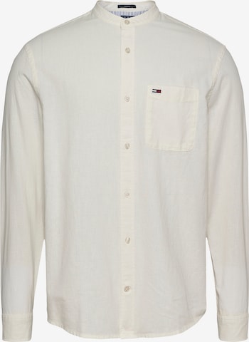 Tommy Jeans Regular Fit Hemd in Weiß: Vorderseite