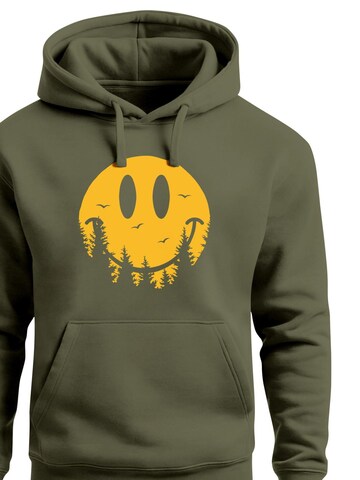 Neverless Sweatshirt 'Smile Forest' in Green