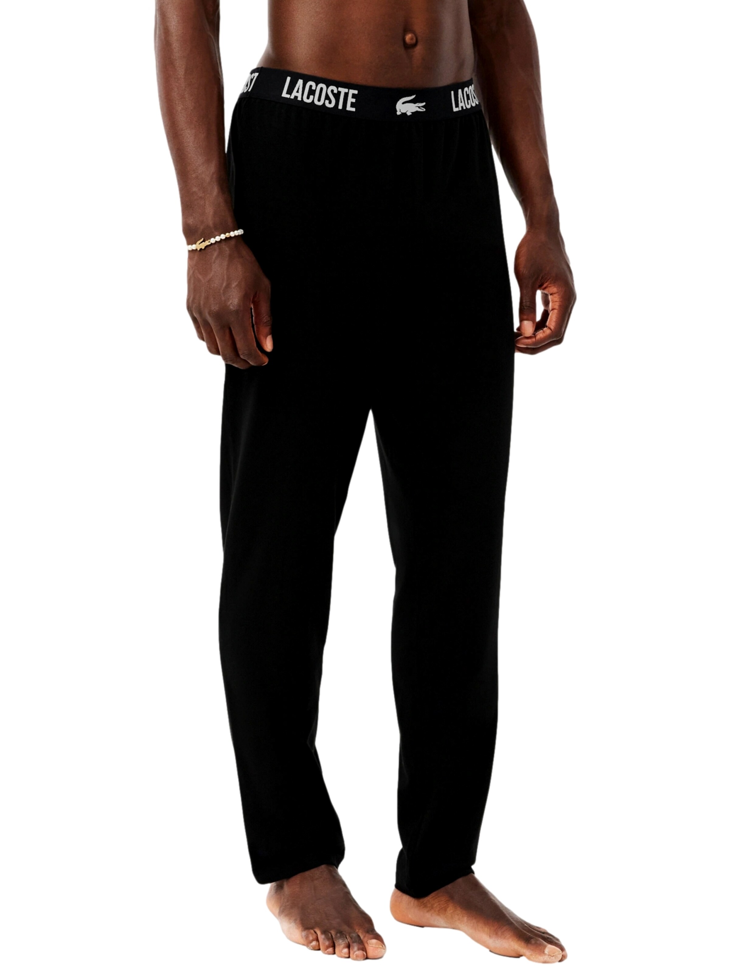 Pantaloncini da pigiama di LACOSTE in nero: frontale