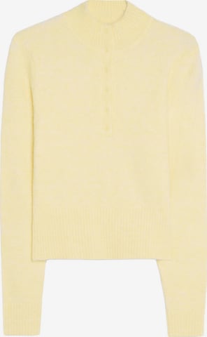 Pull-over Bershka en jaune : devant