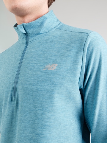 new balance Functioneel shirt 'Space Dye' in Blauw