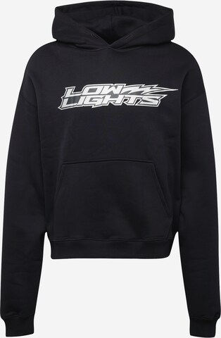 Low Lights StudiosSweater majica - crna boja: prednji dio