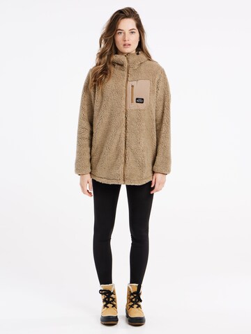 PROTEST Fleece Jacket 'PRTSAGO' in Brown