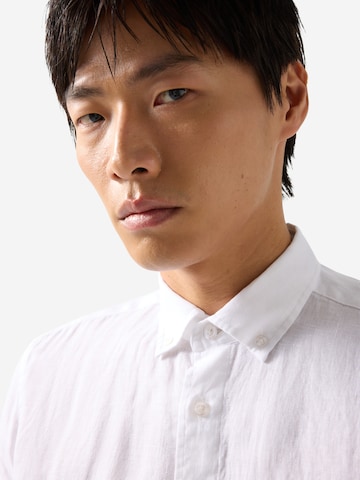 BOGNER Regular fit Button Up Shirt 'Lykos' in White