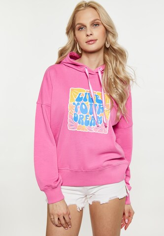 IZIA Sweatshirt in Roze: voorkant