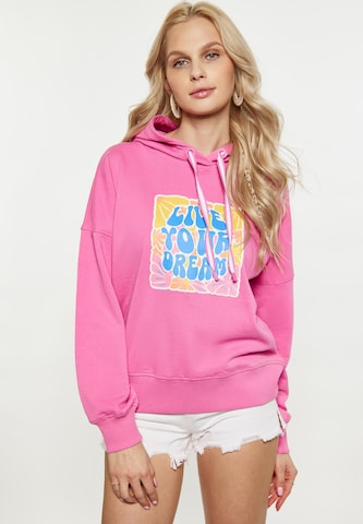 IZIA Sweatshirt in Pink: front
