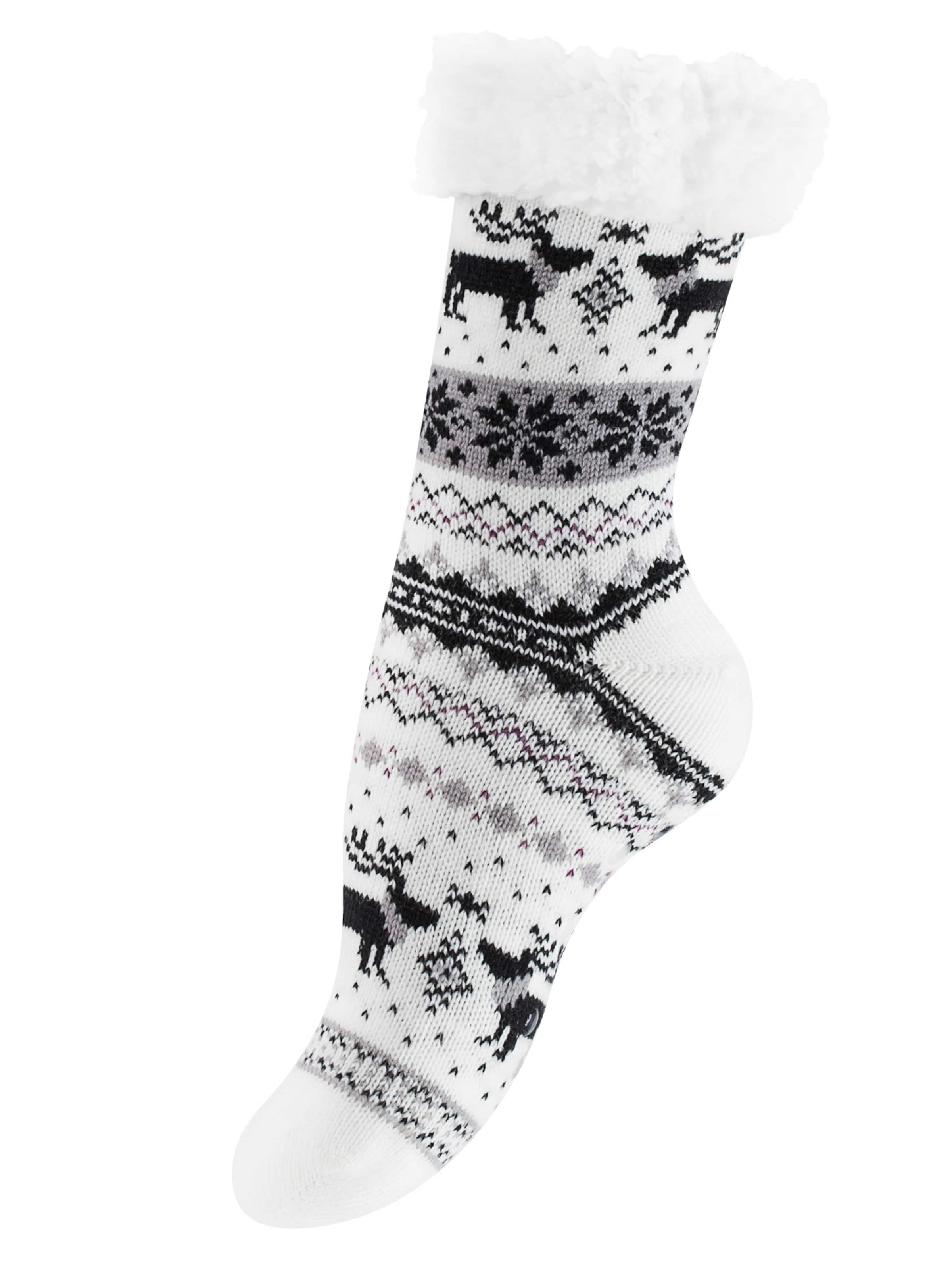 Chaussettes Yenita en blanc : devant