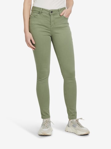 Cartoon Slimfit Jeans in Groen: voorkant