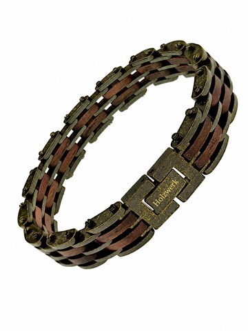 Holzwerk - Pulsera 'GOLDSEE' en marrón: frente
