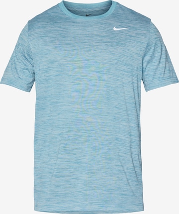 NIKE Functioneel shirt 'NEW VENEER' in Blauw: voorkant
