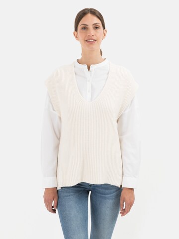 CAMEL ACTIVE Sweater in White: front