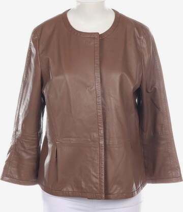 Max Mara Lederjacke / Ledermantel L in Braun: predná strana