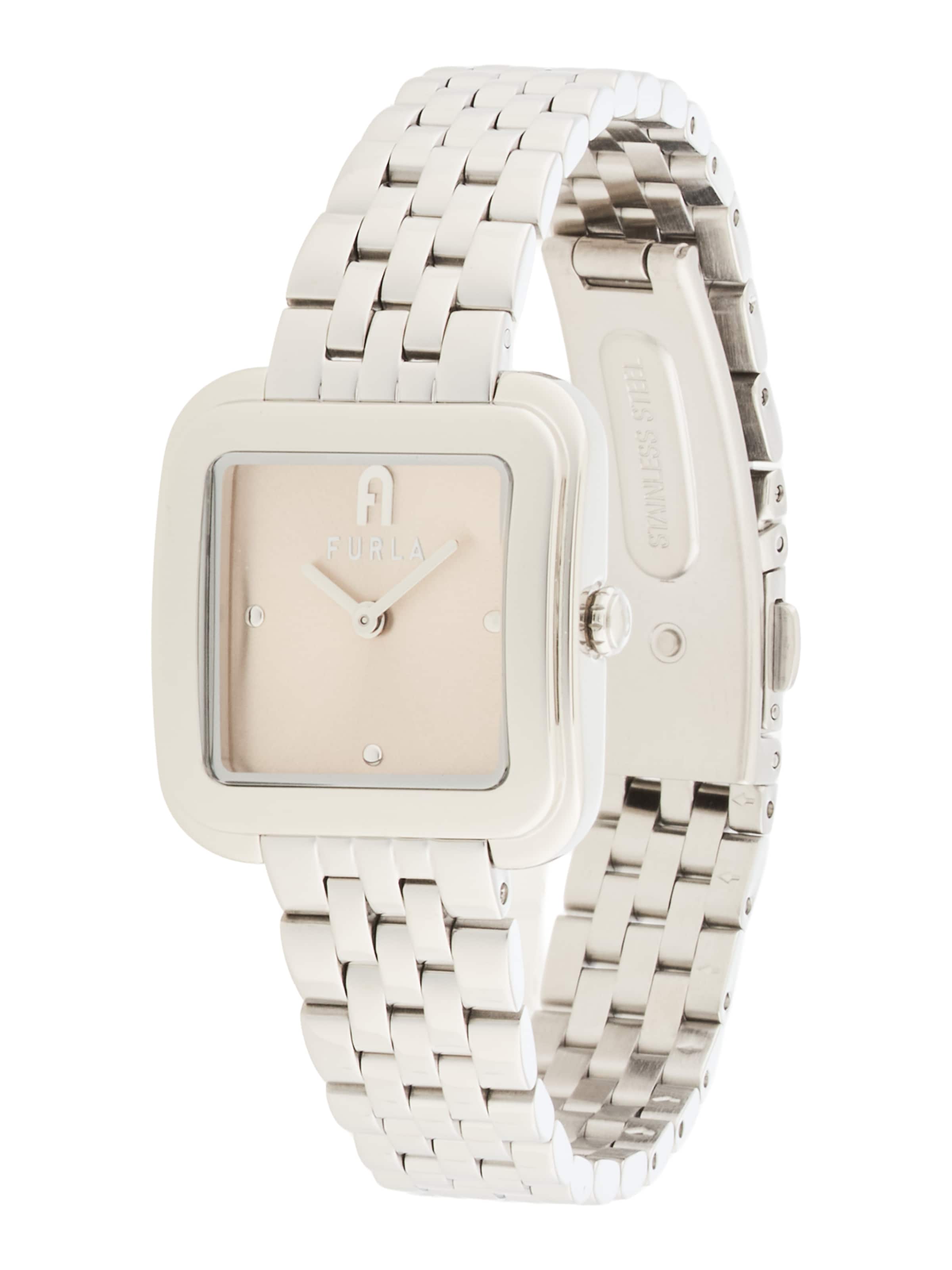 FURLA Analog watch 'DIAMANTE' in Silver: front