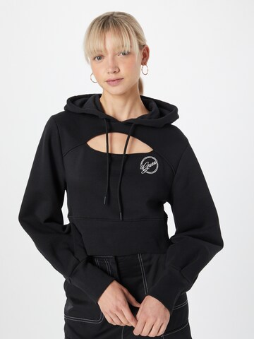 GUESS Sweatshirt in Schwarz: Vorderseite