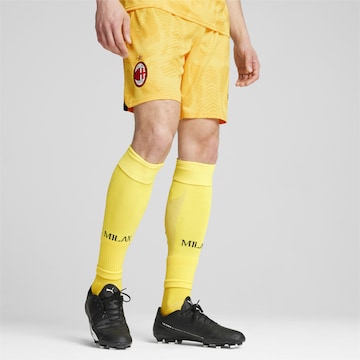 PUMA Regular Sporthose 'AC Mailand 24/25' in Gelb: Vorderseite