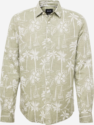 Only & Sons Camisa 'CAIDEN' en verde pastel / offwhite, Vista del producto