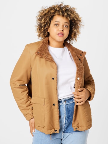 Persona by Marina Rinaldi Between-season jacket 'EDDA' in Brown: front