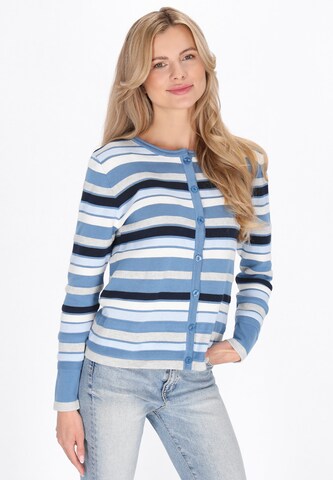 usha BLUE LABEL - Casaco de malha em azul: frente