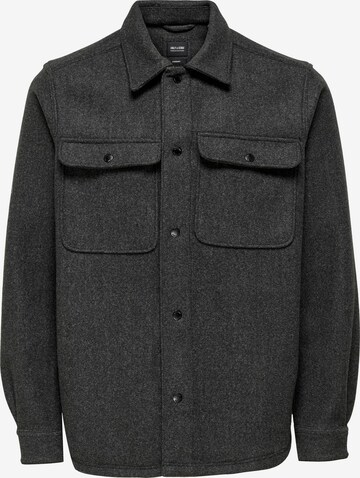 Veste mi-saison 'Ash' Only & Sons en noir : devant